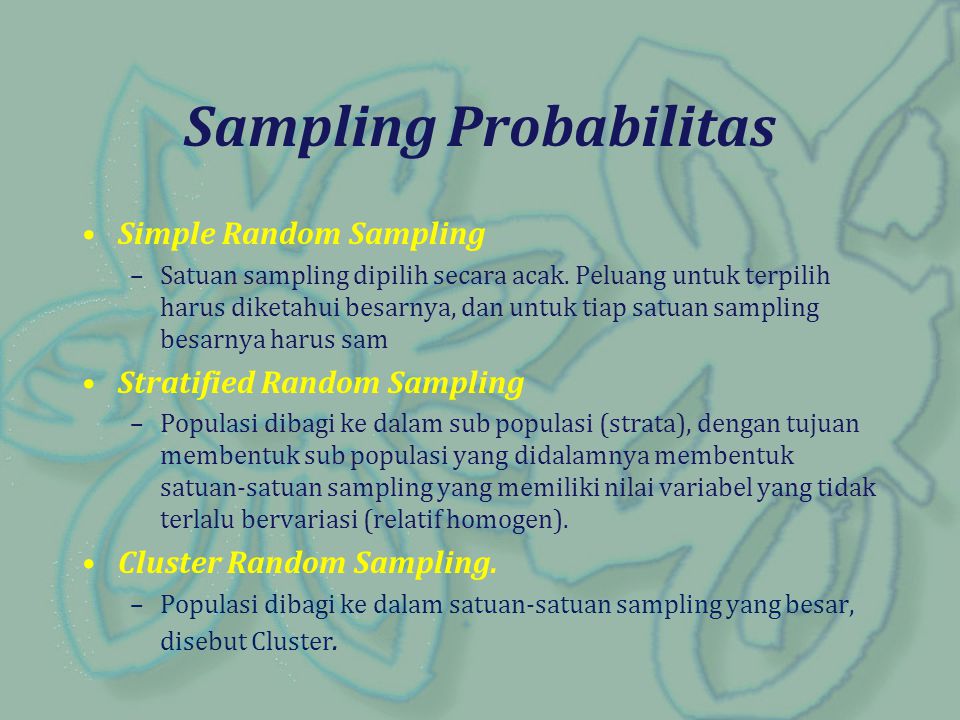 Sampling Probabilitas