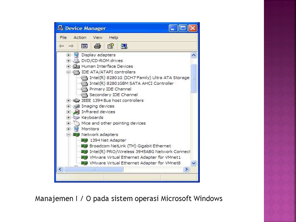Manajemen I / O pada sistem operasi Microsoft Windows