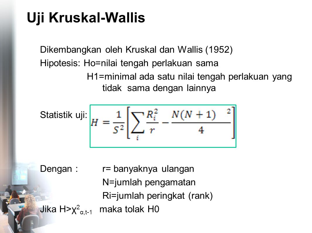 Uji Kruskal-Wallis