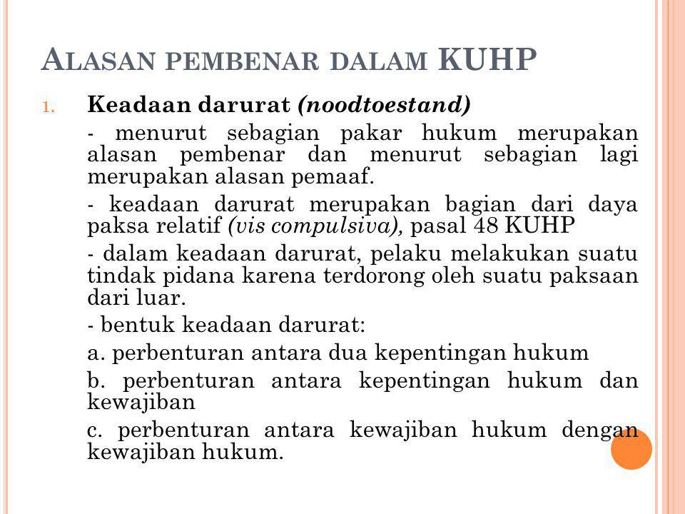 Contoh Kasus Dengan Alasan Pembenar Melaksanakan Ketentuan Undang ...