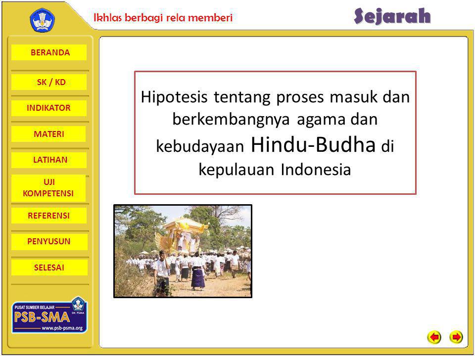 Hipotesis tentang proses masuk dan berkembangnya agama dan kebudayaan Hindu-Budha di kepulauan Indonesia