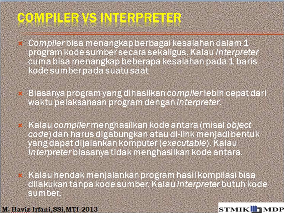 COMPILER vs INTERPRETER