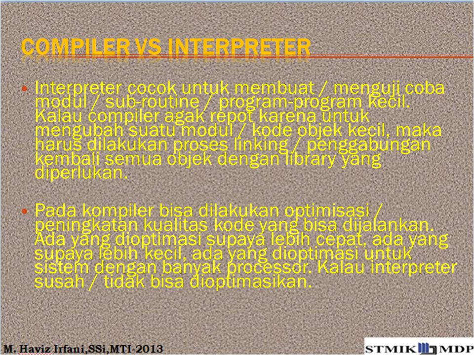 COMPILER vs INTERPRETER