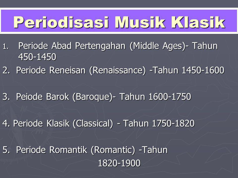 Periodisasi Musik Klasik