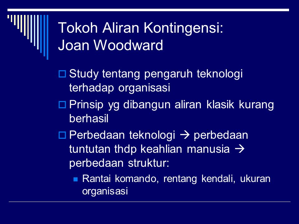 Tokoh Aliran Kontingensi: Joan Woodward
