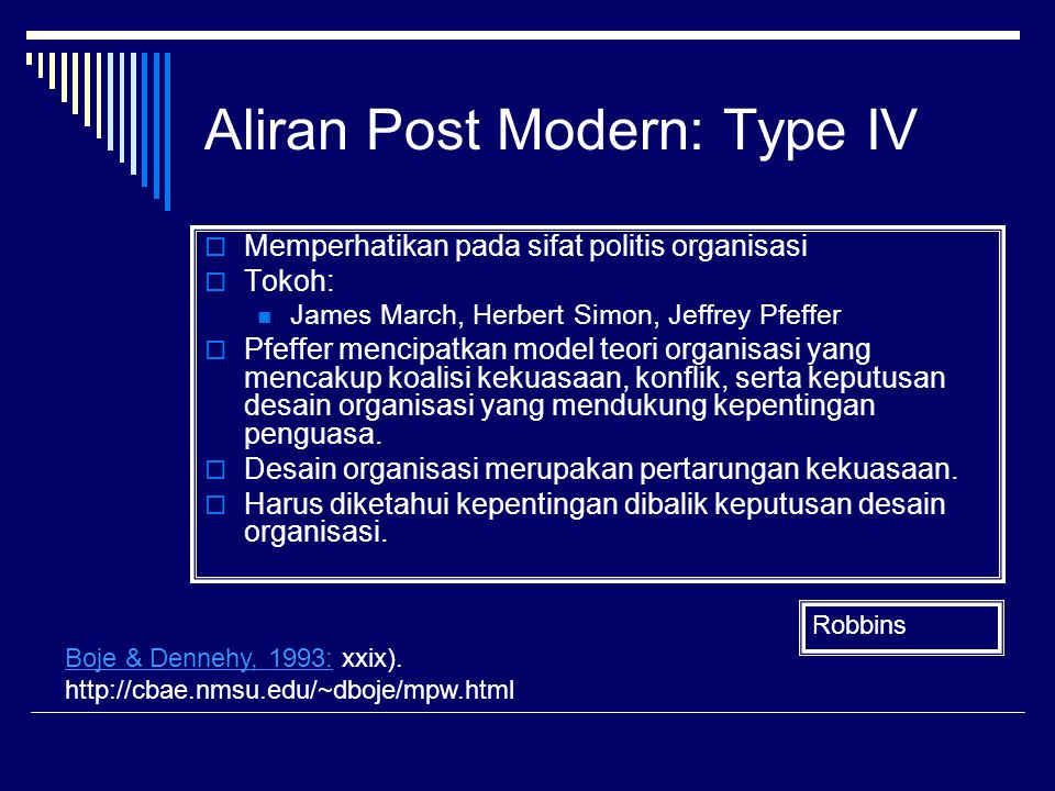 Aliran Post Modern: Type IV