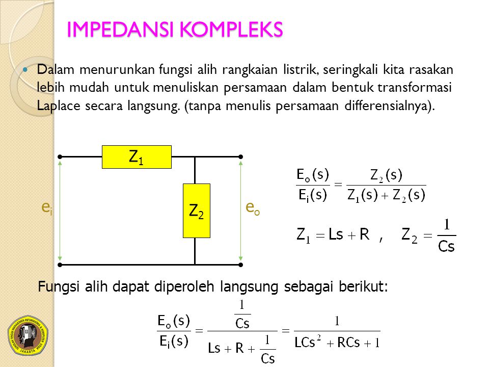 MODEL MATEMATIK SISTEM FISIK - ppt download