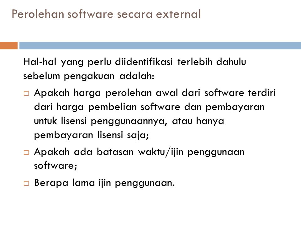 Perolehan software secara external