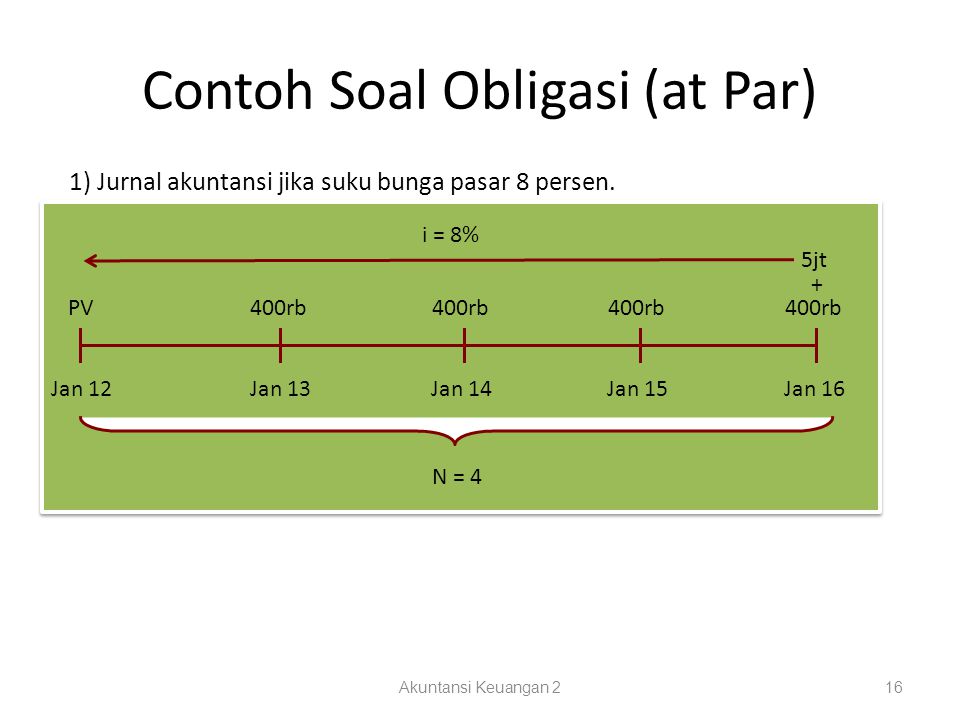 Contoh Soal Obligasi Akuntansi Keuangan 2 – Ujian