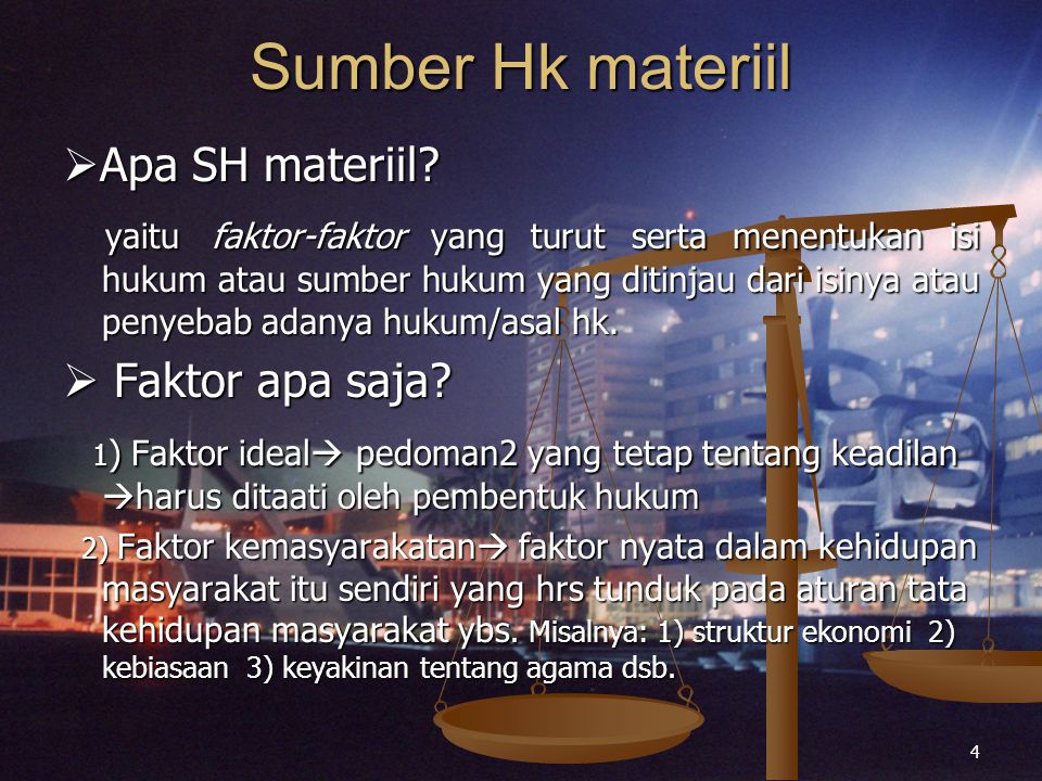 Sumber Hk materiil Apa SH materiil