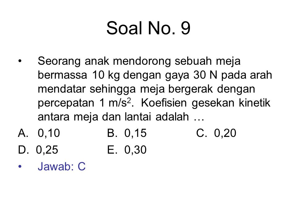 Soal No. 9