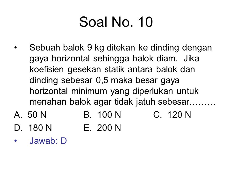 Soal No. 10