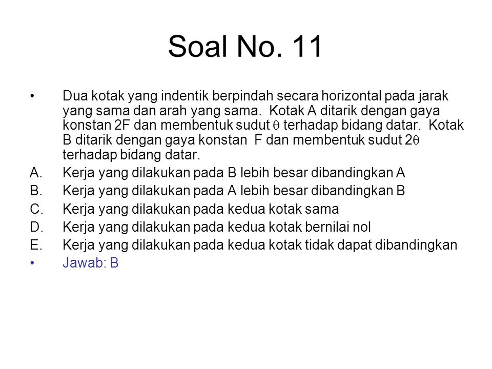 Soal No. 11