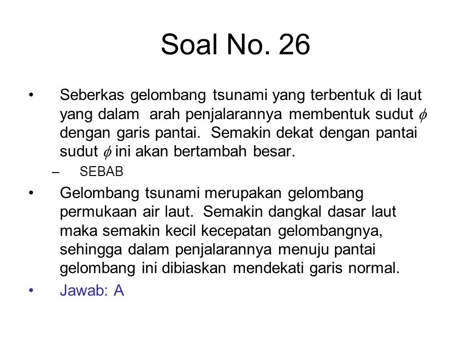 Soal No. 26