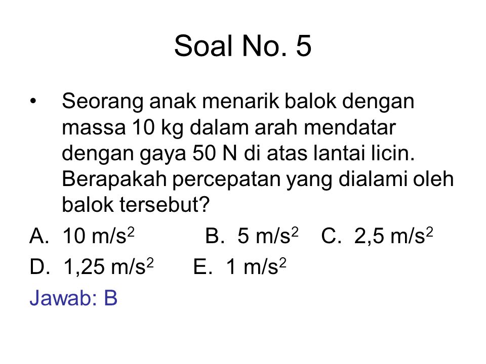 Soal No. 5