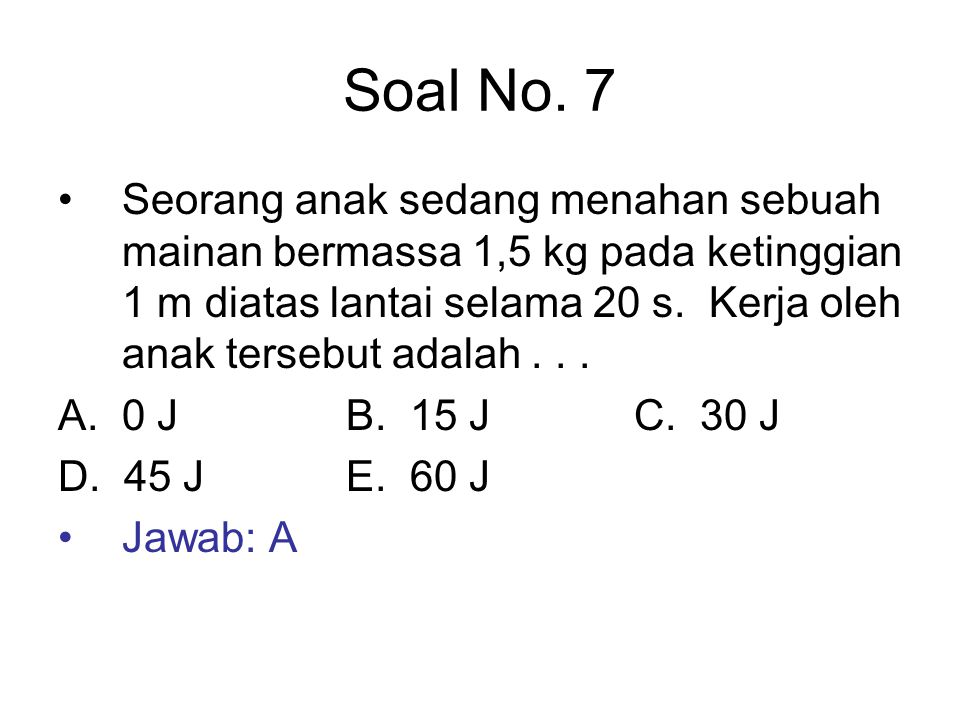 Soal No. 7