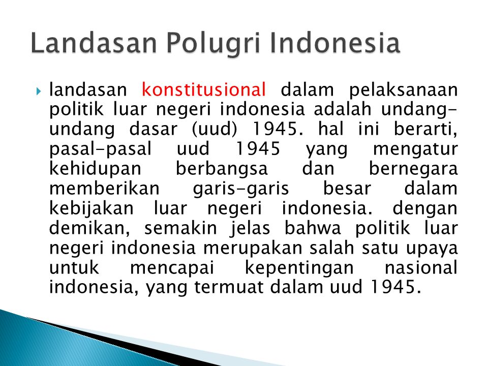 Landasan Polugri Indonesia
