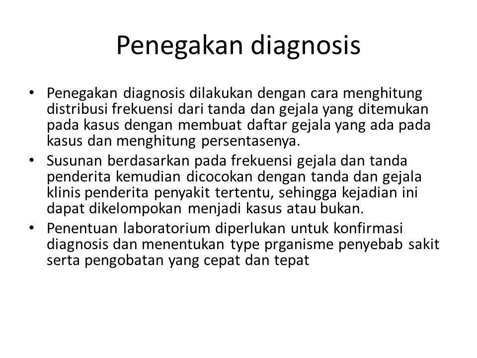 Penegakan diagnosis