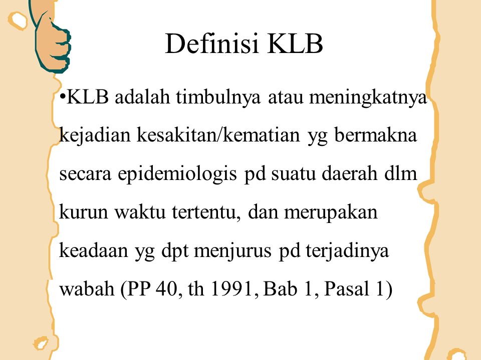 Definisi KLB