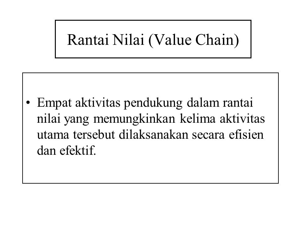 Rantai Nilai (Value Chain)