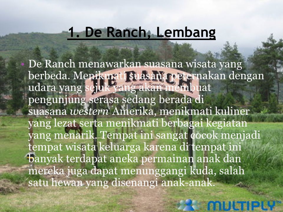 1. De Ranch, Lembang