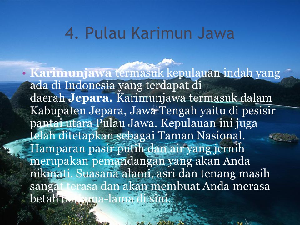 4. Pulau Karimun Jawa