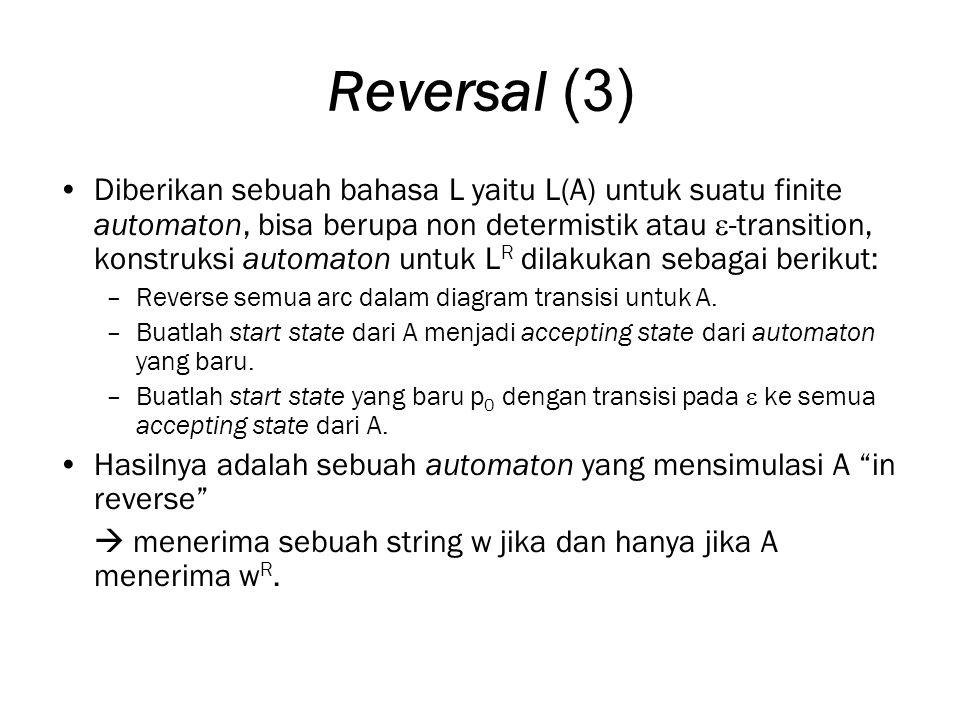 Reversal (3)