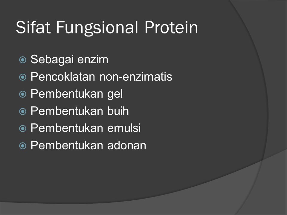 Sifat Fungsional Protein