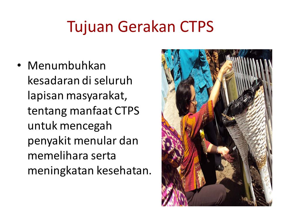 Tujuan Gerakan CTPS