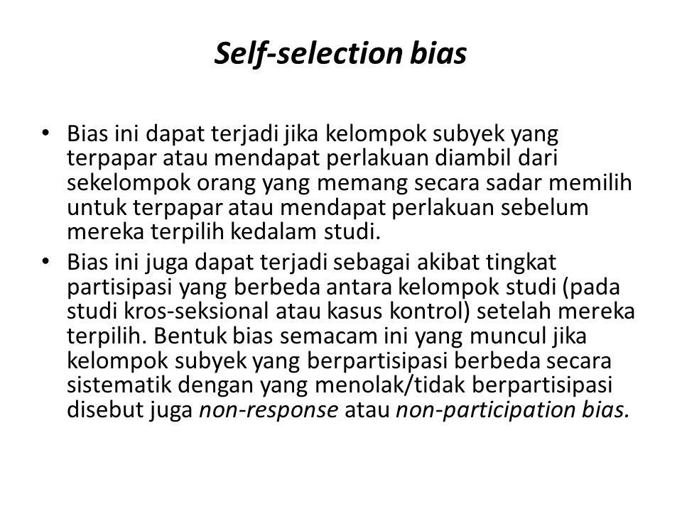 Self-selection bias