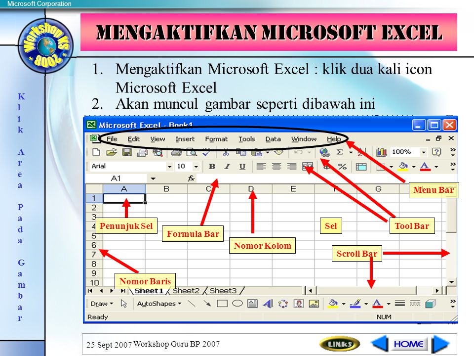 Mengaktifkan Microsoft Excel
