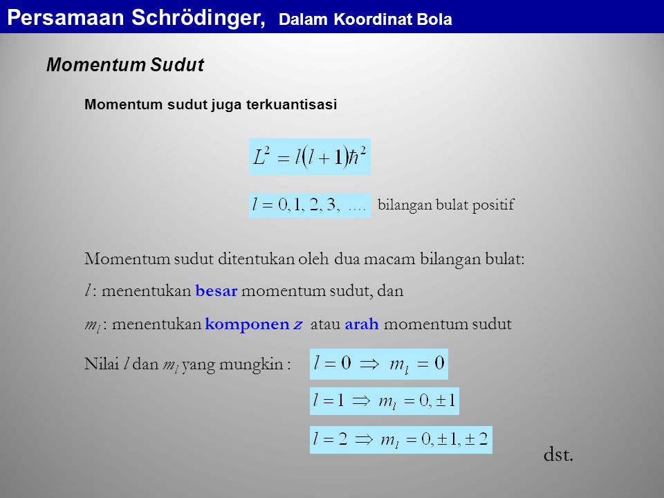 Persamaan Schrödinger, Dalam Koordinat Bola