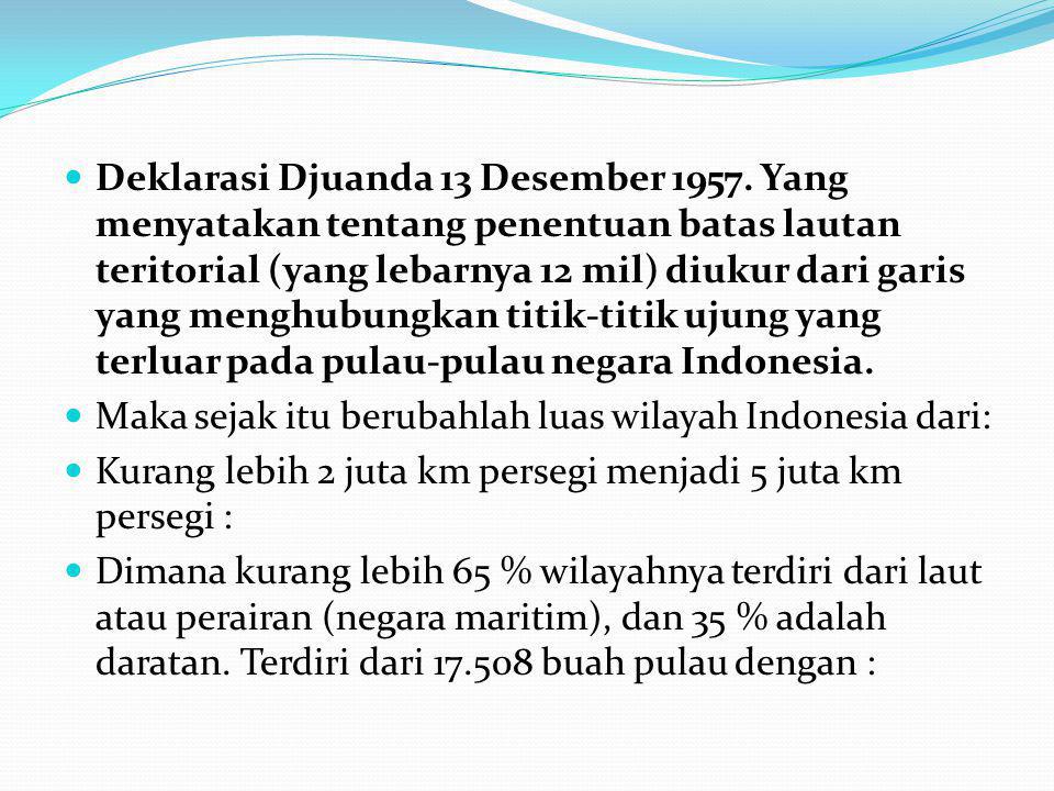 Deklarasi Djuanda 13 Desember 1957