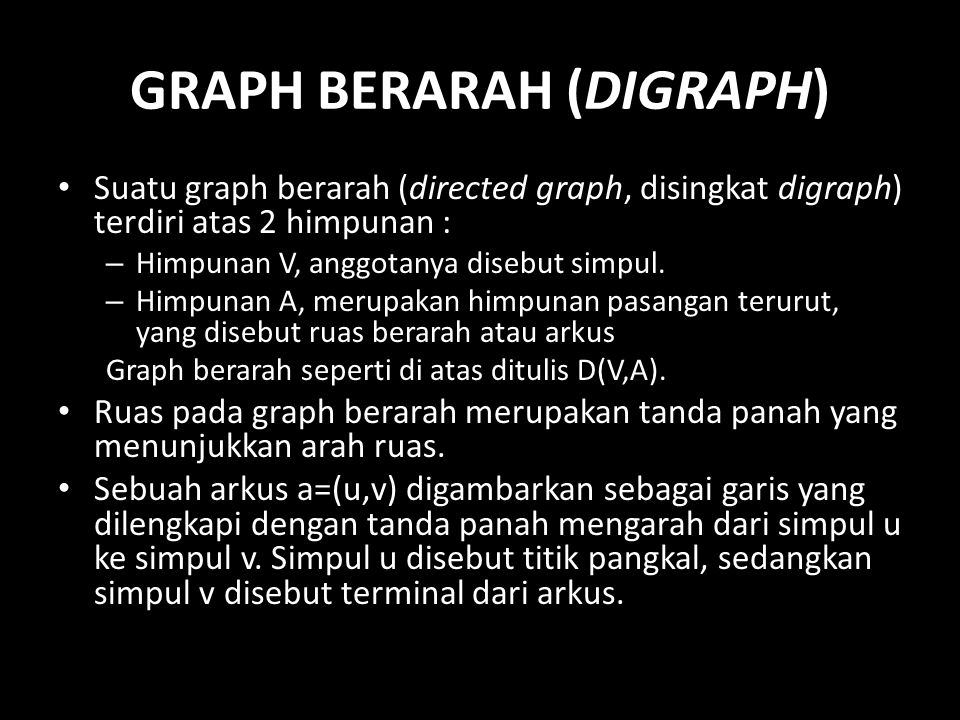GRAPH BERARAH (DIGRAPH)