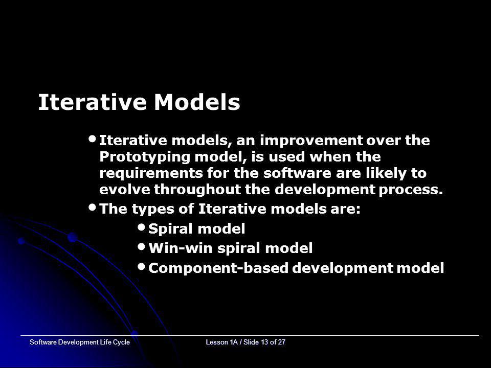 Iterative Models