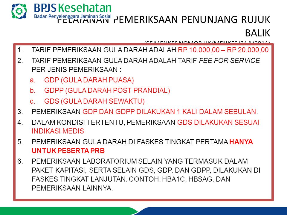 MEKANISME PROGRAM RUJUK BALIK BAGI PESERTA JAMINAN 