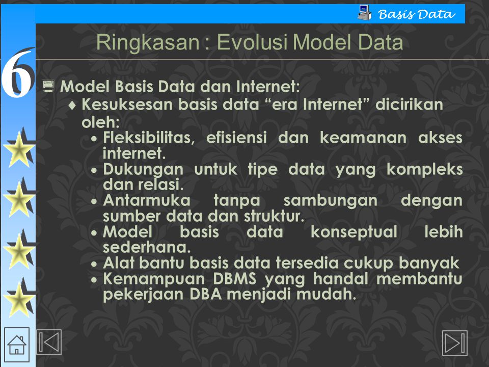 Ringkasan : Evolusi Model Data