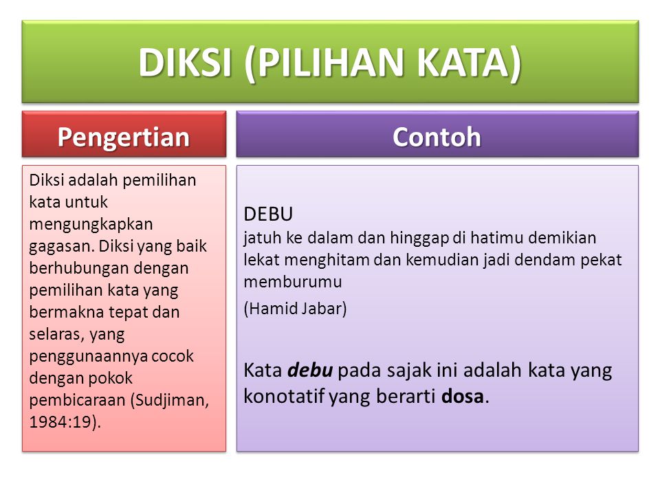 Contoh Kata Diksi Pada Puisi - Simak Gambar Berikut