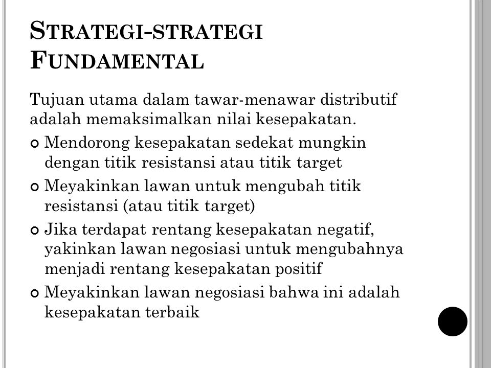 Strategi-strategi Fundamental