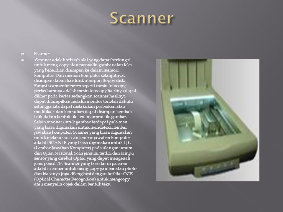 Scanner Scanner.