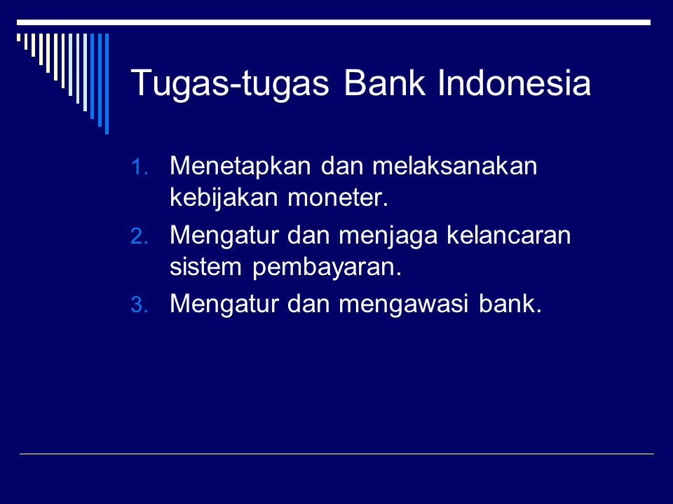 Tugas-tugas Bank Indonesia