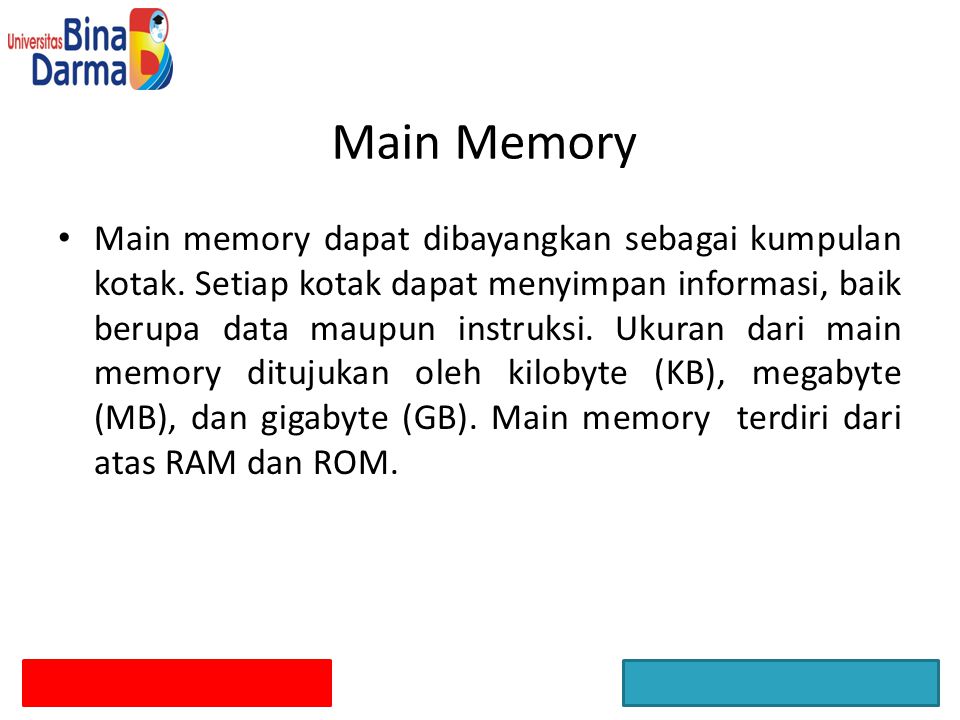 Main Memory