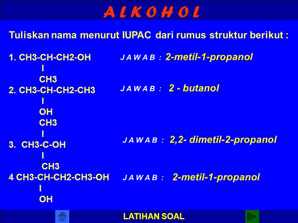 Rumus dari nama berikut dengan tentukan iupac struktur senyawa senyawa Latihan Soal