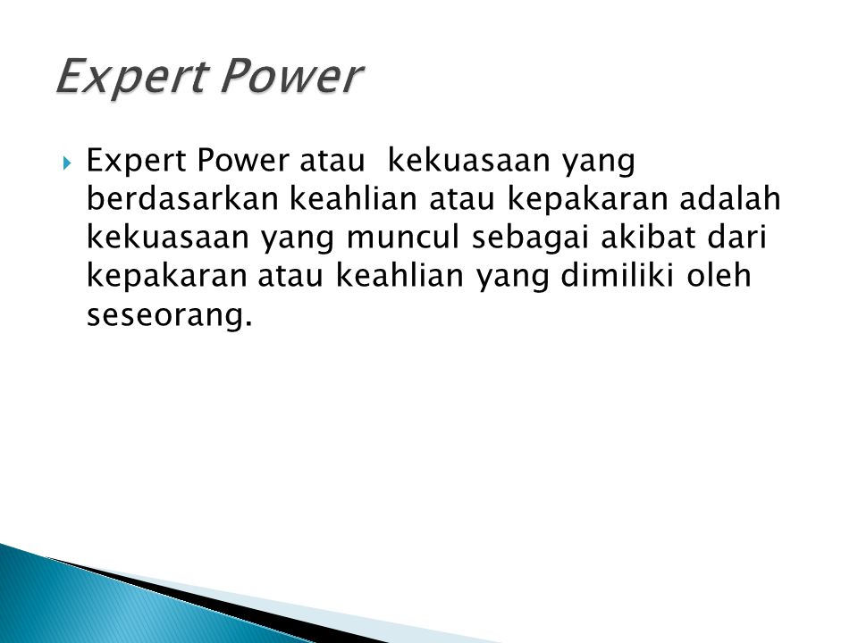 Expert Power