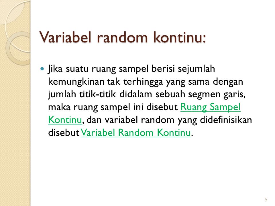 Variabel random kontinu: