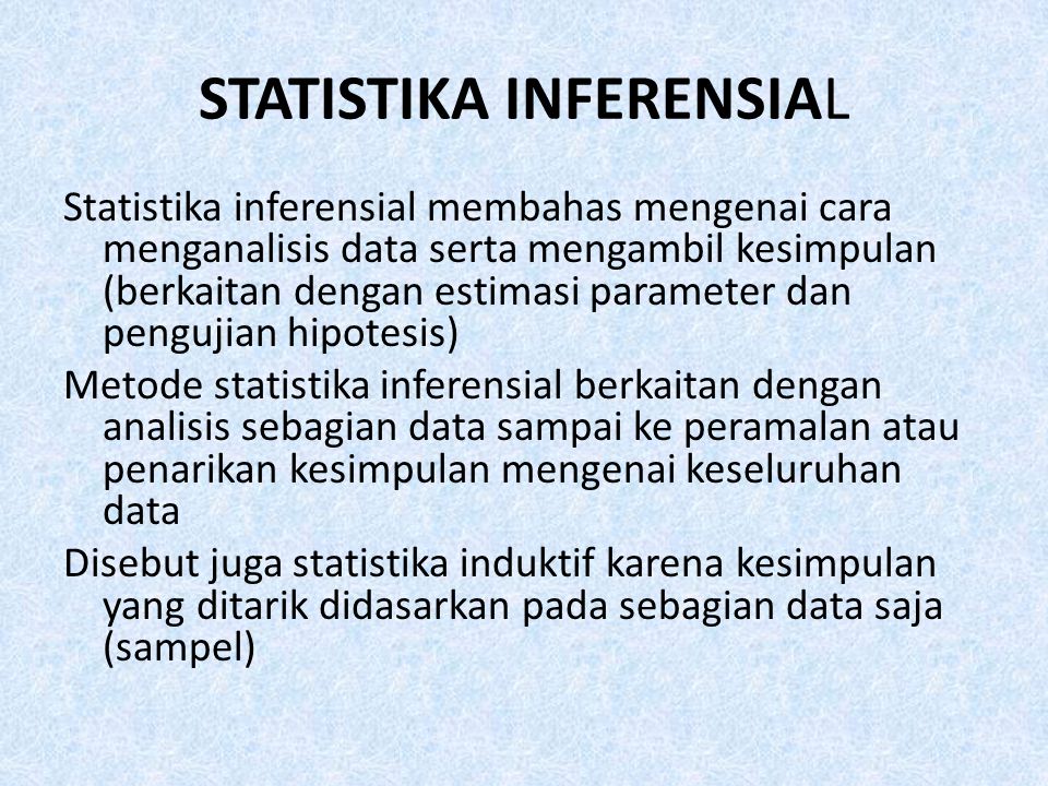STATISTIKA INFERENSIAL