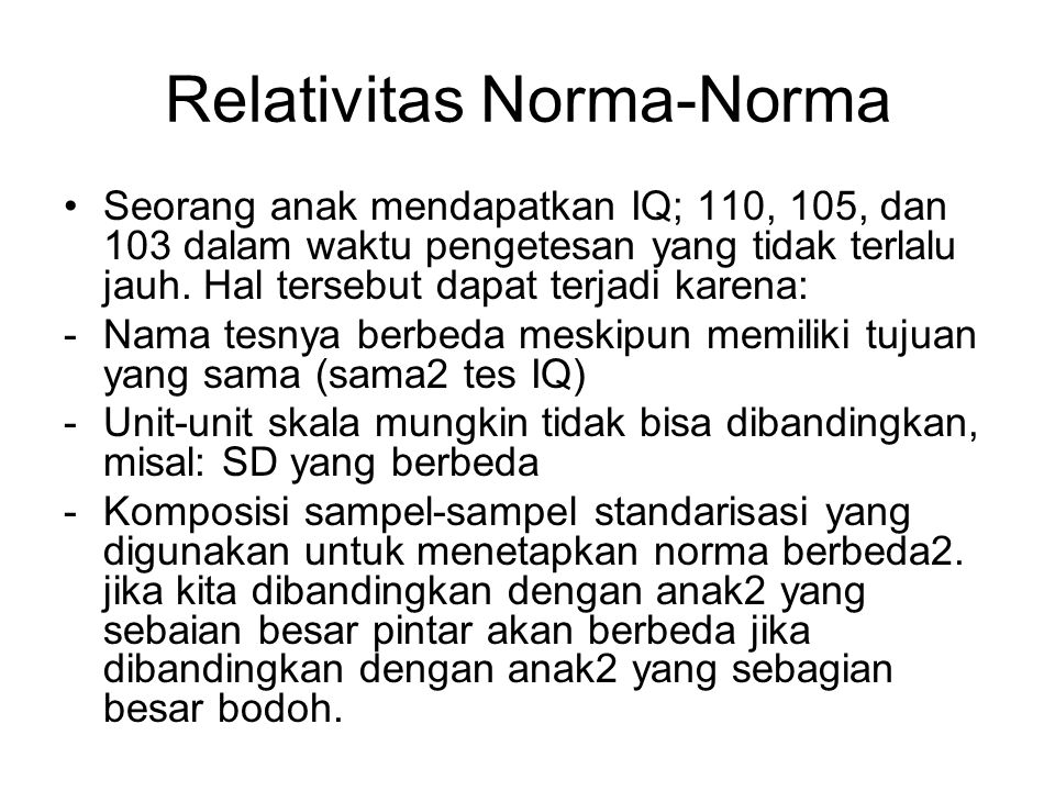Relativitas Norma-Norma