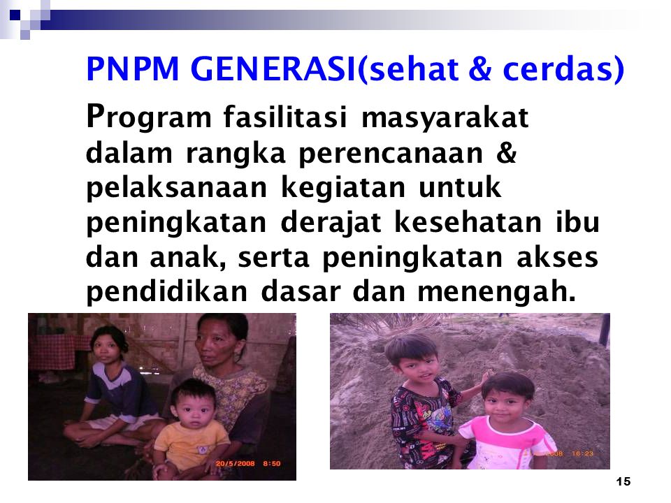 PNPM GENERASI(sehat & cerdas)