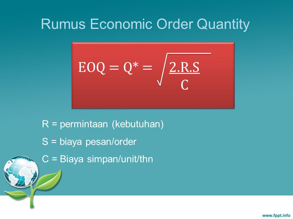 Rumus Economic Order Quantity