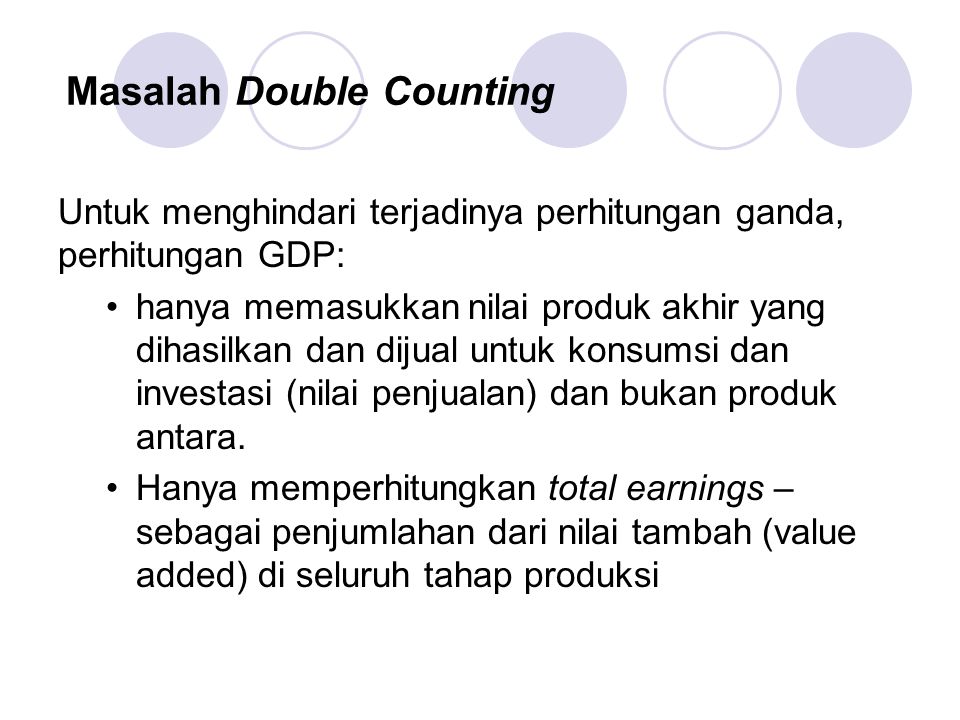 Masalah Double Counting